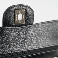 Chanel Small Caviar Classic Double Flap SHW Black