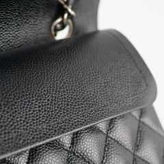 Chanel Small Caviar Classic Double Flap SHW Black