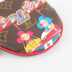 Louis Vuitton Round Coin Purse 2020 Vivienne Christmas Animation