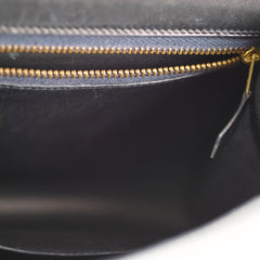 Hermes Constance 23 Box Calf Black GHW M in Circle (1983)