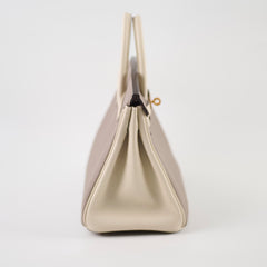 Hermes Birkin 25 Gris Asphalt/ Craie Togo RGHW HSS Special Order Z Stamp