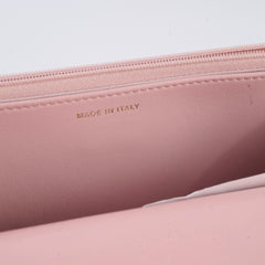 Chanel Lambskin Wallet On Chain WOC Light Pink