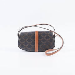 Classic chocolate brown leather crossbody bag, stylish luxury accessory