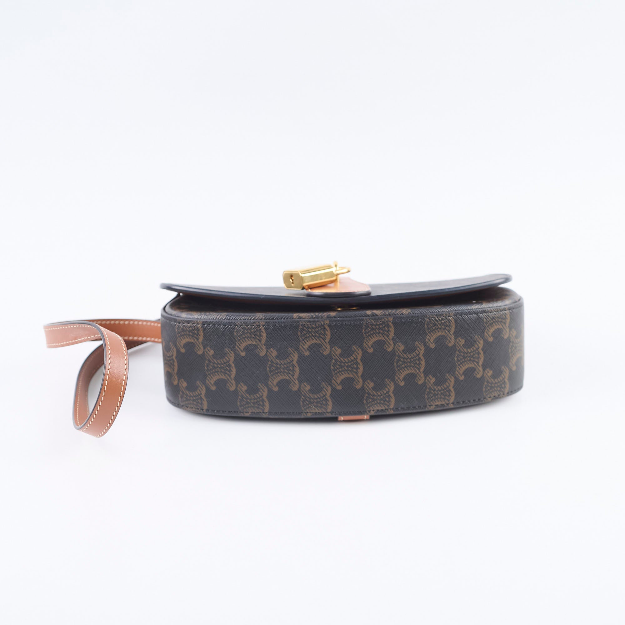 Premium beige leather crossbody bag, stylish designer accessory