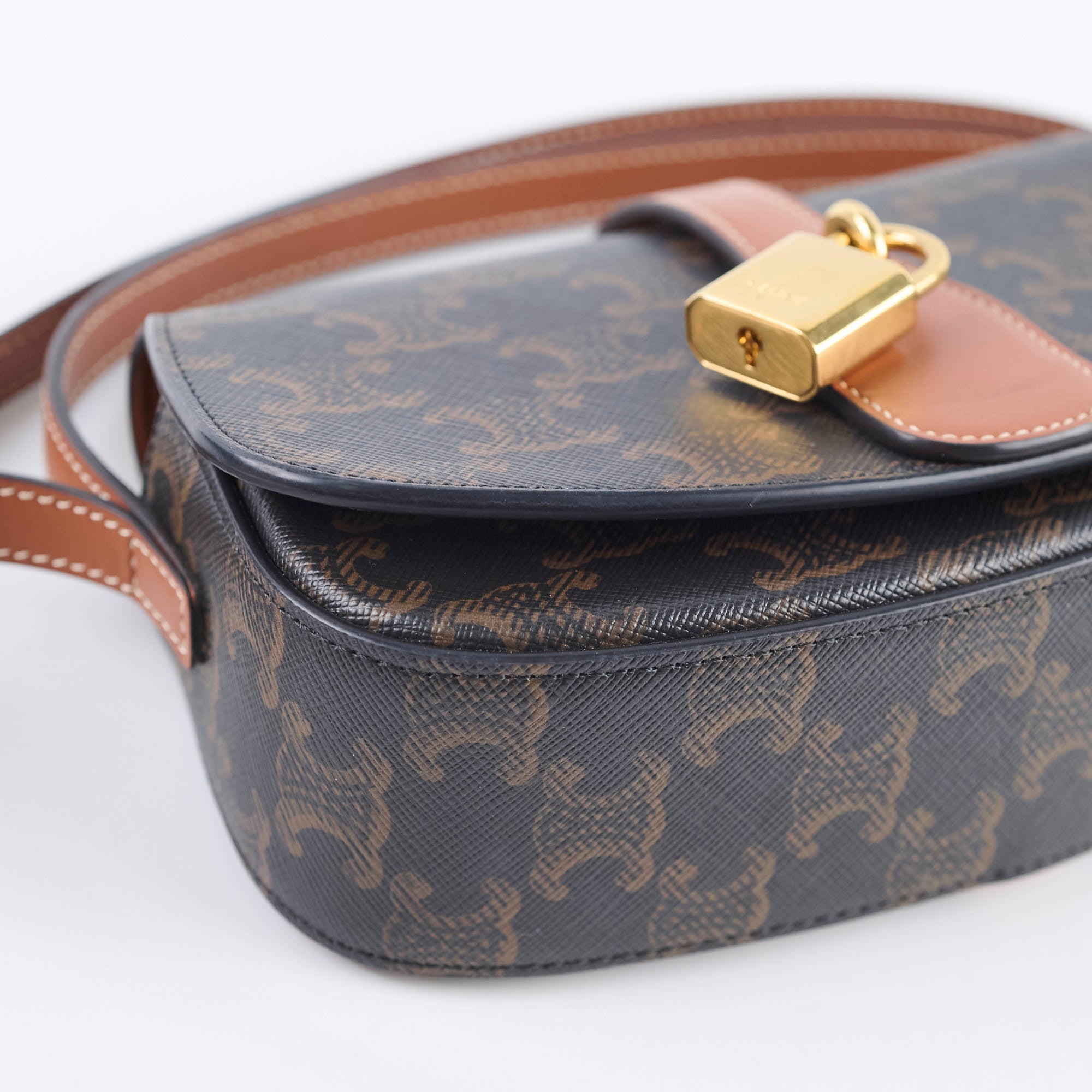 Luxury beige leather handbag, versatile women's designer tote