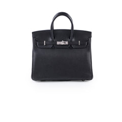 Hermes Birkin 25 Black Togo PHW I in square