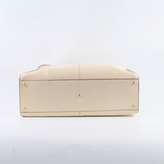 Fendi X-Lite Peekaboo White Large Fur Interior