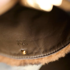 Fendi X-Lite Peekaboo White Large Fur Interior