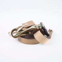 Fendi Large Zucca and Pequin Canvas Convertible Baguette Satchel