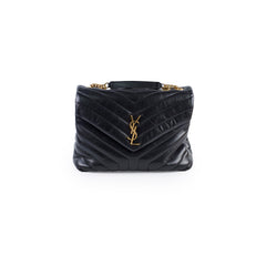 Saint Laurent Medium Loulou Bag Black GHW