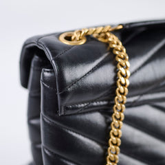 Saint Laurent Medium Loulou Bag Black GHW