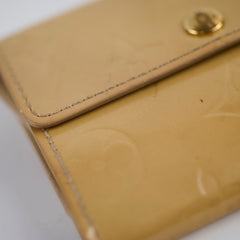 Louis Vuitton Vernis Compact Wallet Gold