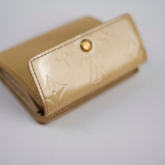 Louis Vuitton Vernis Compact Wallet Gold