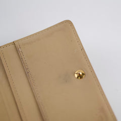 Louis Vuitton Vernis Compact Wallet Gold