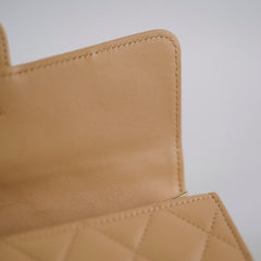 Chanel Beige Long Wallet Beige