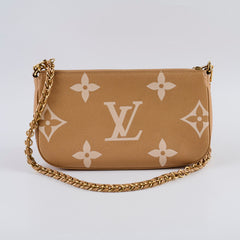 Louis Vuitton Multi Pochette Bicolour Empriente Beige