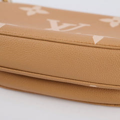 Louis Vuitton Multi Pochette Bicolour Empriente Beige