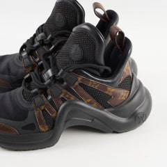 Louis Vuitton Women's Sneaker Black/Monogram Size36.5