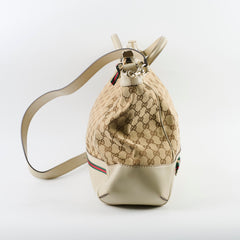 Gucci GG Mayfair Satchel Tote Beige