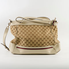 Gucci GG Mayfair Satchel Tote Beige