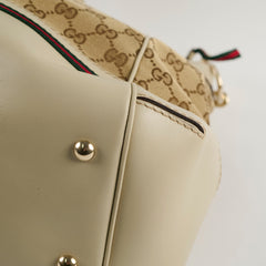 Gucci GG Mayfair Satchel Tote Beige