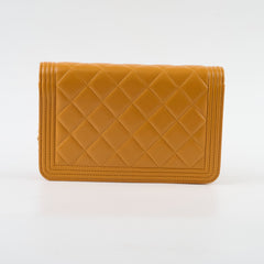 Chanel Boy Woc Lambskin Tan GHW