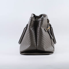 Gucci Microguccissima Leather Tote Grey