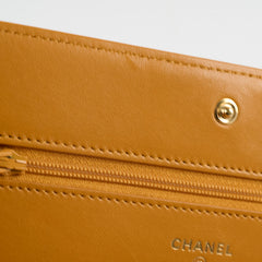 Chanel Boy Woc Lambskin Tan GHW