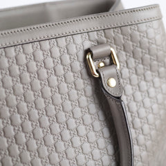 Gucci Microguccissima Leather Tote Grey