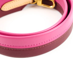 Louis Vuitton Two Tone Leather Strap Fuchshia/Burgundy