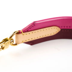 Louis Vuitton Two Tone Leather Strap Fuchshia/Burgundy