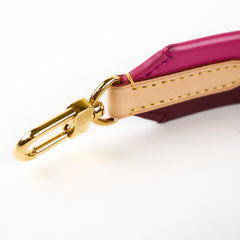 Louis Vuitton Two Tone Leather Strap Fuchshia/Burgundy