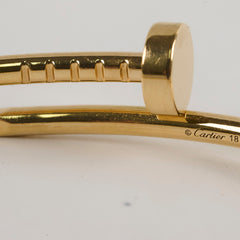 Cartier Juste En Clou JUC Small Model Yellow Gold Size 18