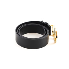 Christian Dior 30 Montaigne Belt Calfskin Black size 90