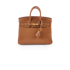 Hermes Birkin 25 Togo Gold GHW U Stamp