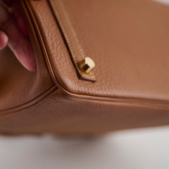 Hermes Birkin 25 Togo Gold GHW U Stamp