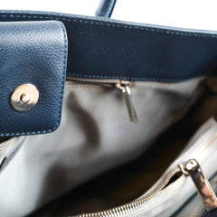Chanel Exectutive Cerf Tote Navy