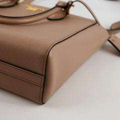 Prada 2 Way Saffino Shoulder Tote Cipria Blush Beige