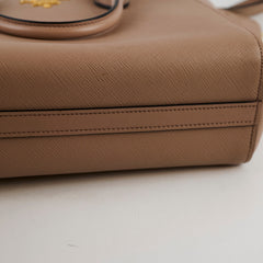 Prada 2 Way Saffino Shoulder Tote Cipria Blush Beige