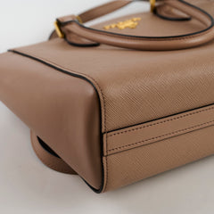 Prada 2 Way Saffino Shoulder Tote Cipria Blush Beige