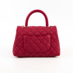 Chanel Coco Handle Small Caviar Raspberry Red/Pink (30 Series)