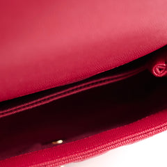 Chanel Coco Handle Small Caviar Raspberry Red/Pink (30 Series)