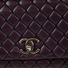 Chanel Bubble Quilt Purple Flap