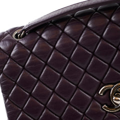 Chanel Bubble Quilt Purple Flap