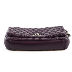 Chanel Bubble Quilt Purple Flap