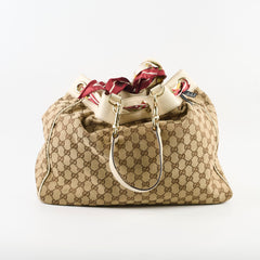 Gucci GG Canvas Positano Scarf Tote Bag