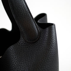 Hermès Picotin 22 Black PHW C Stamp
