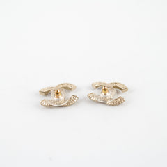 Chanel CC Earrings Large Silver Tone (Costume Jewellery)