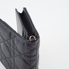 Christian Dior Lady Dior Wallet Medium Lambskin Black
