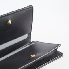 Christian Dior Lady Dior Wallet Medium Lambskin Black